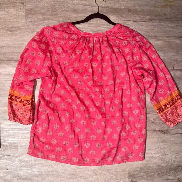 J. Jill Pink and Orange Patterned Top - Picture 4 of 4